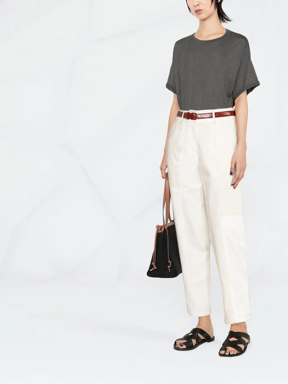 Brunello Cucinelli round-neck short-sleeve T-shirt | T-Shirts & Jersey Shirts | Image 2