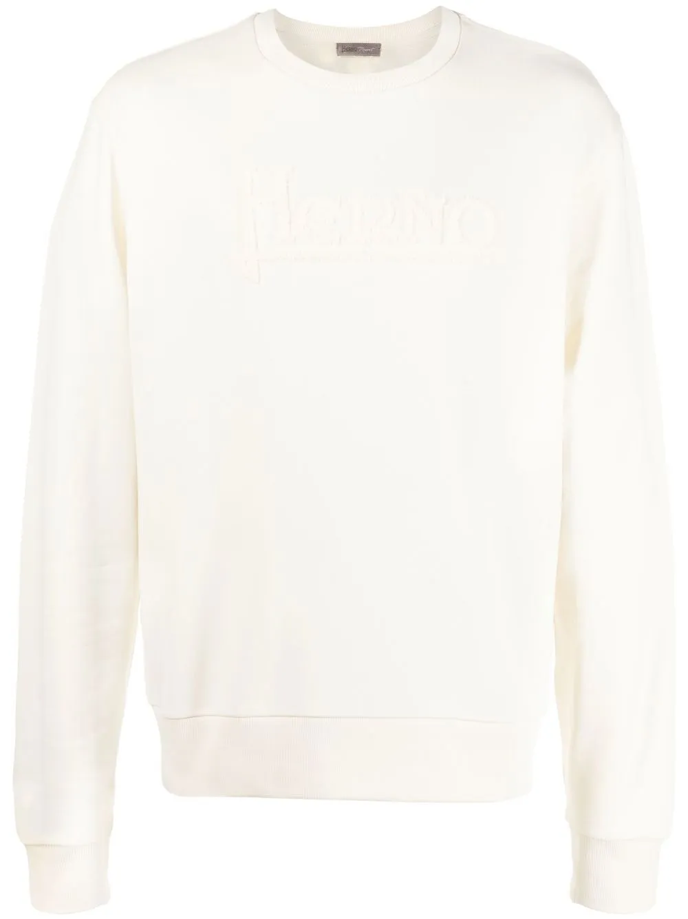 

Herno logo-print crew-neck sweatshirt - Neutrals