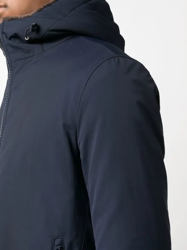 Herno フーデッド ジャケット | ブルー | FARFETCH JP