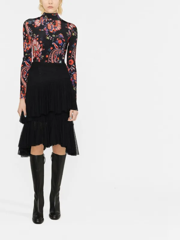 Philosophy Di Lorenzo Serafini Gonna Midi Asimmetrica Con Balze