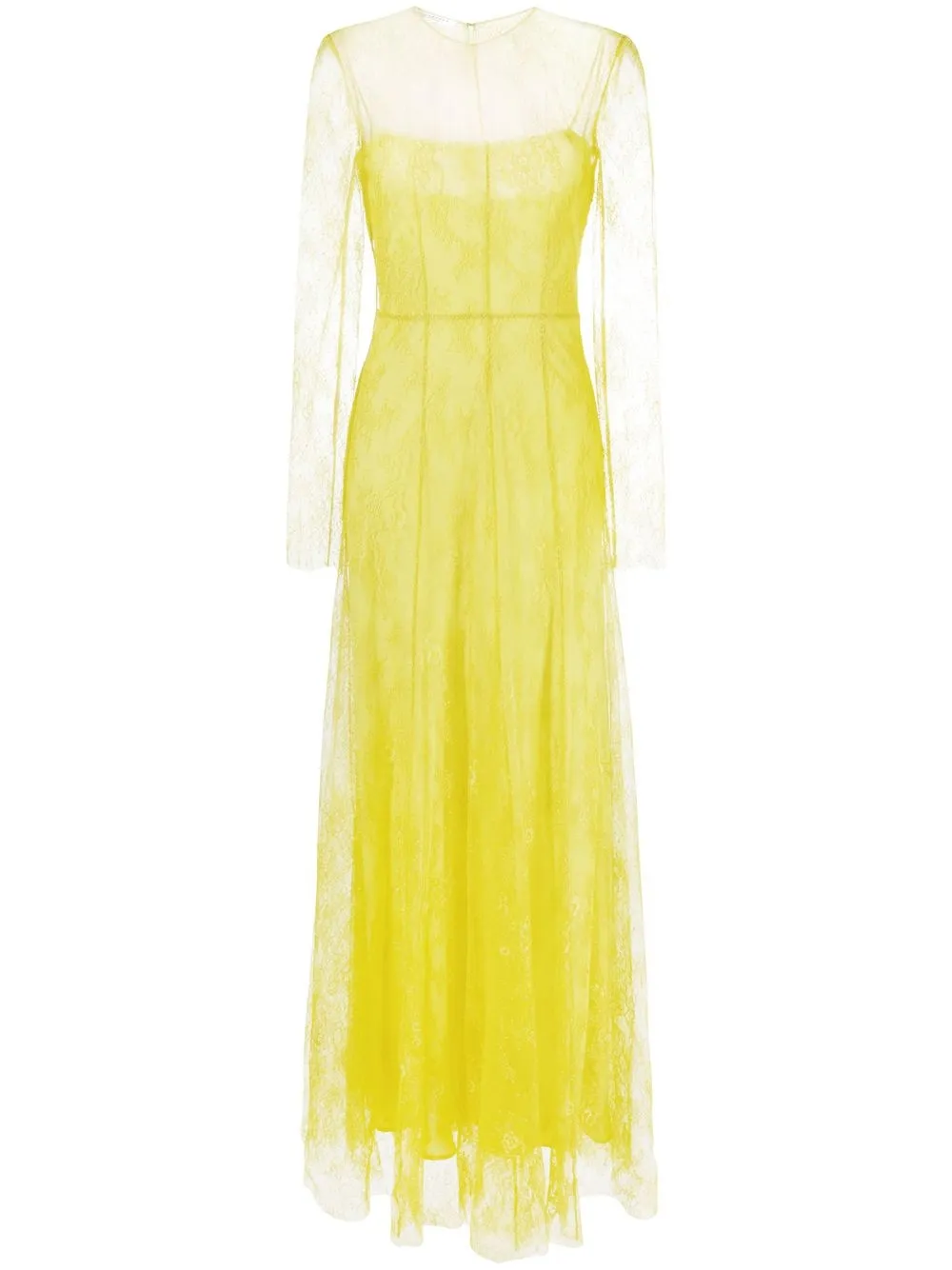 

Philosophy Di Lorenzo Serafini vestido de fiesta semitraslúcido - Amarillo