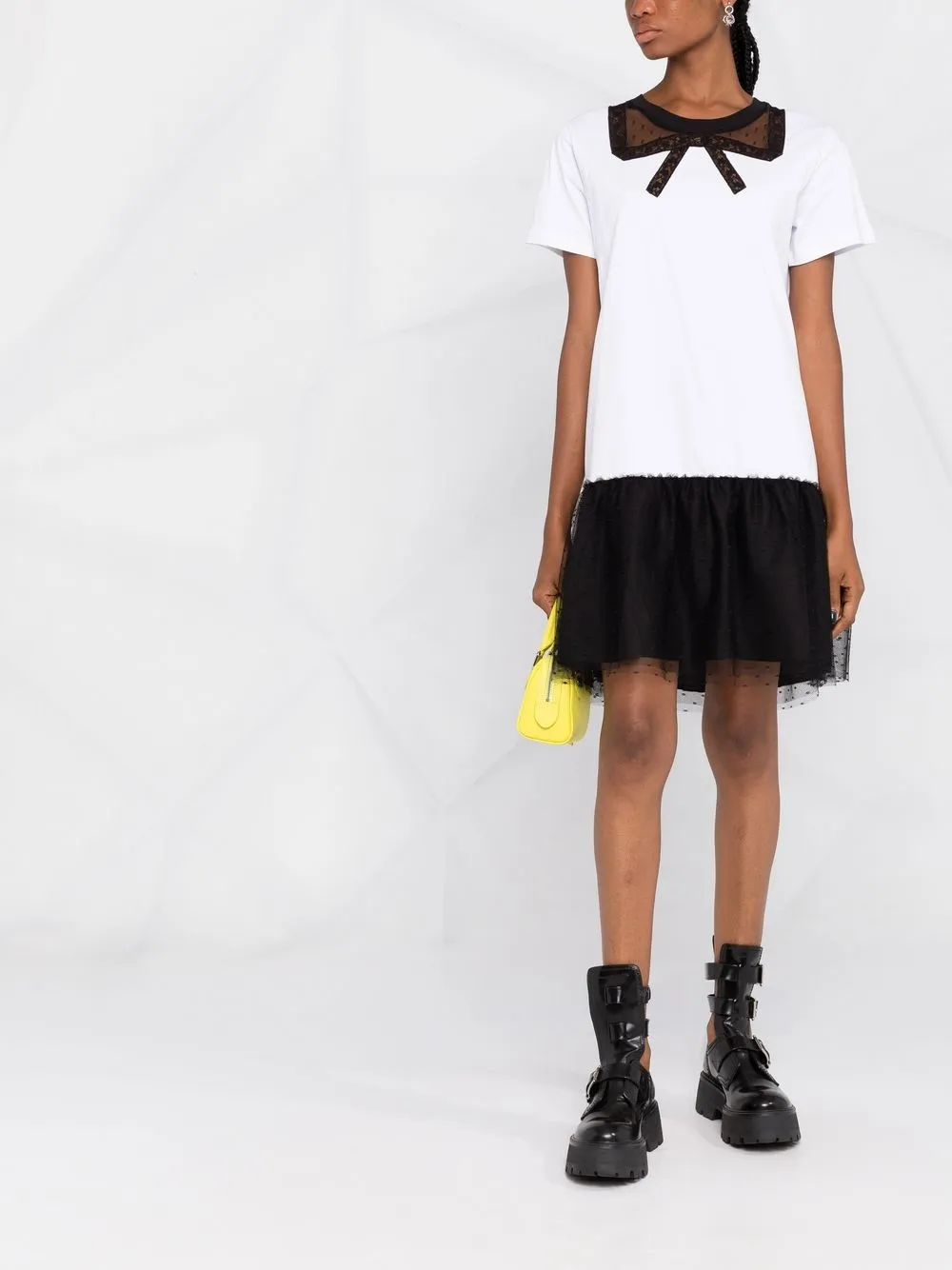 RED Valentino Jurk met tulen vlak - Wit