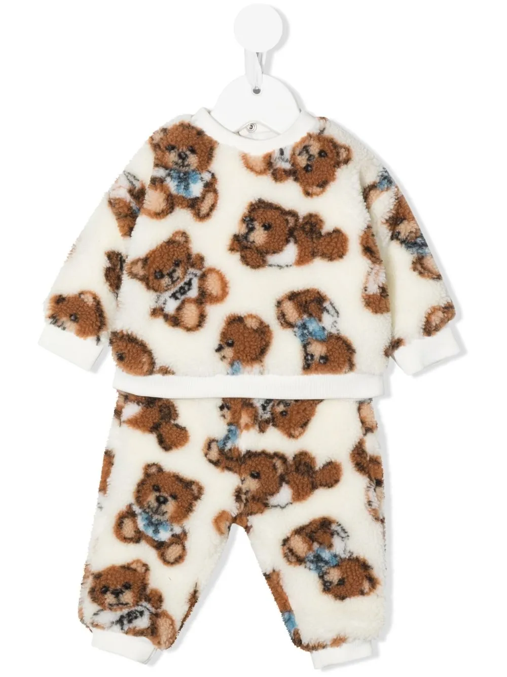 

Moschino Kids traje deportivo con motivo Teddy Bear - Blanco