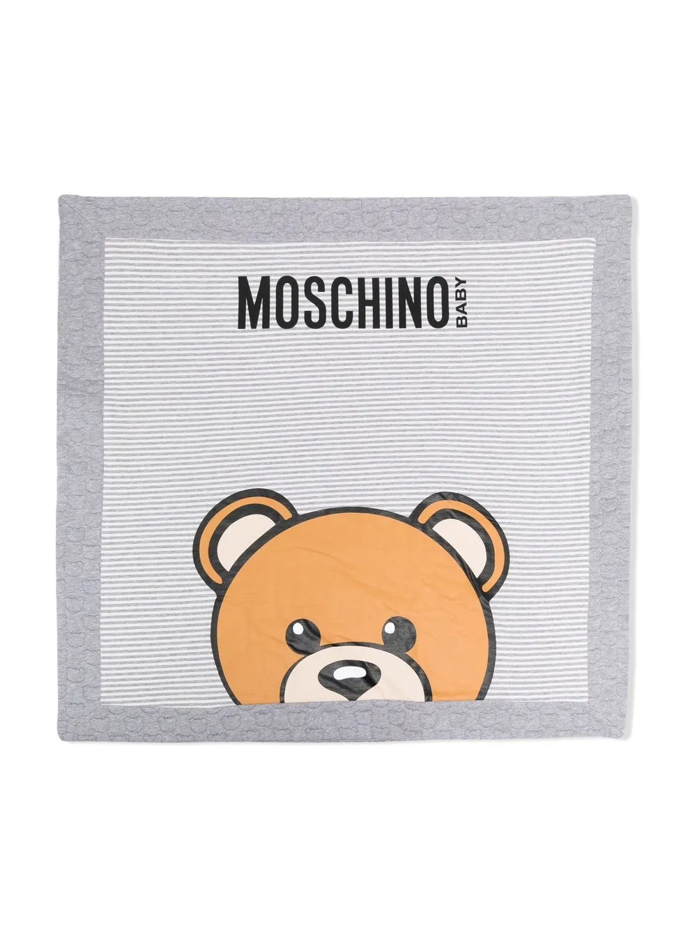 

Moschino Kids manta con estampado teddy bear - Gris