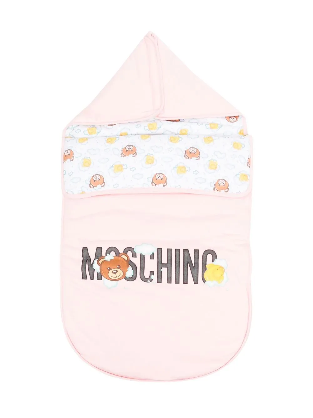 

Moschino Kids Teddy Bear-print sleeping bag - Pink