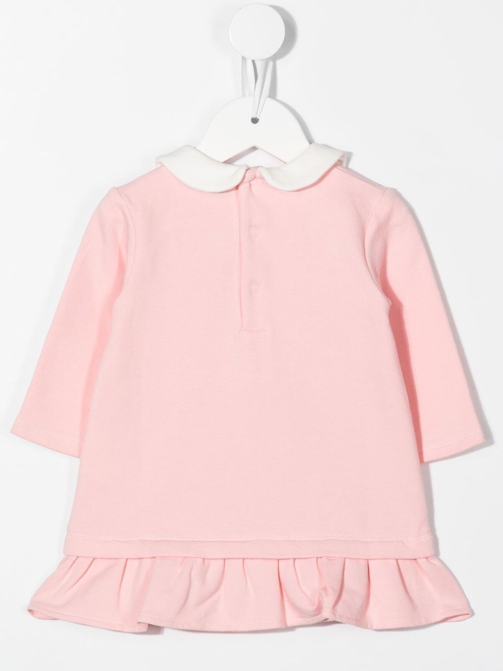 Moschino Kids Jurk met ronde kraag - Roze