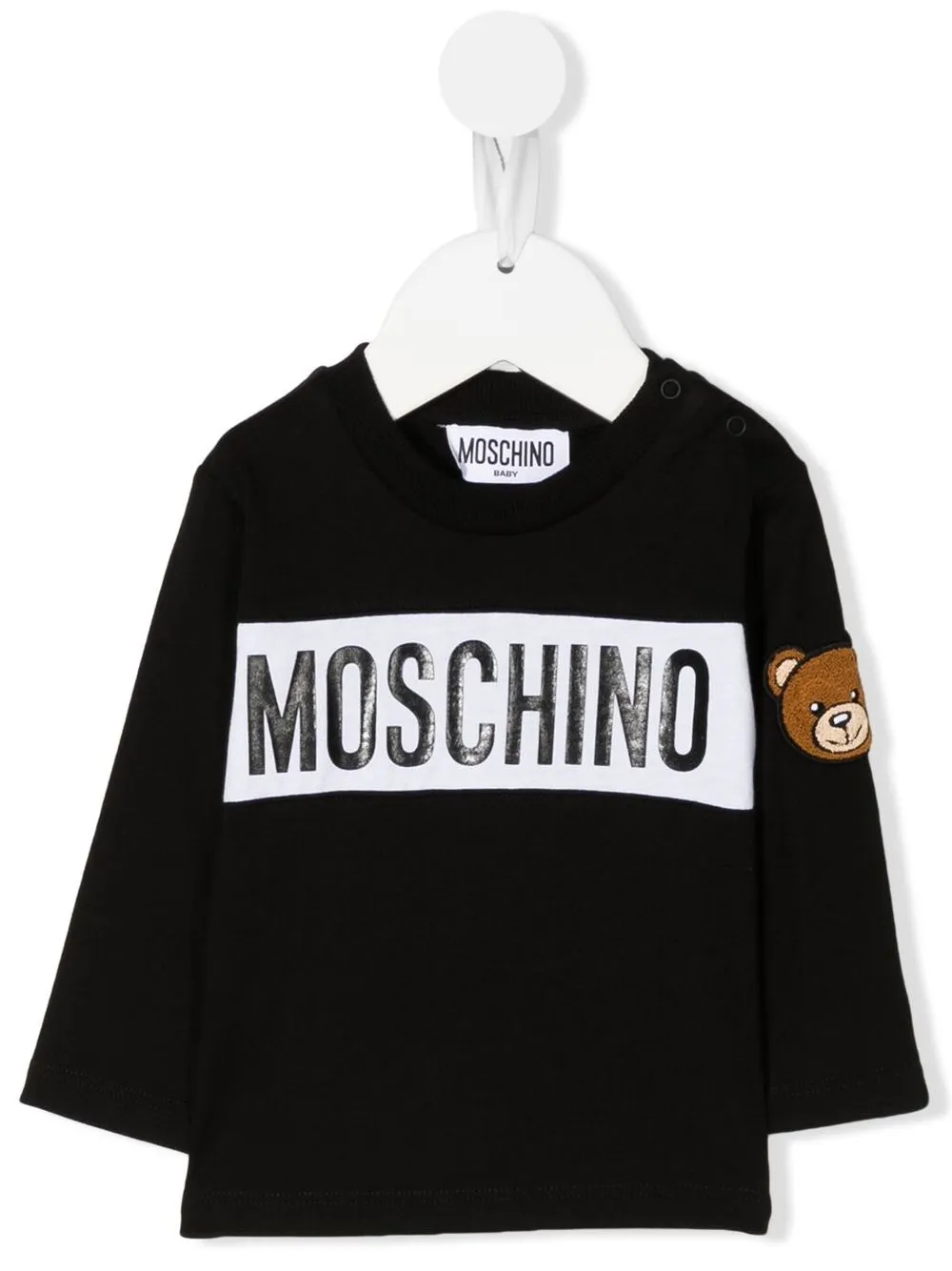 

Moschino Kids logo-print T-shirt - Black