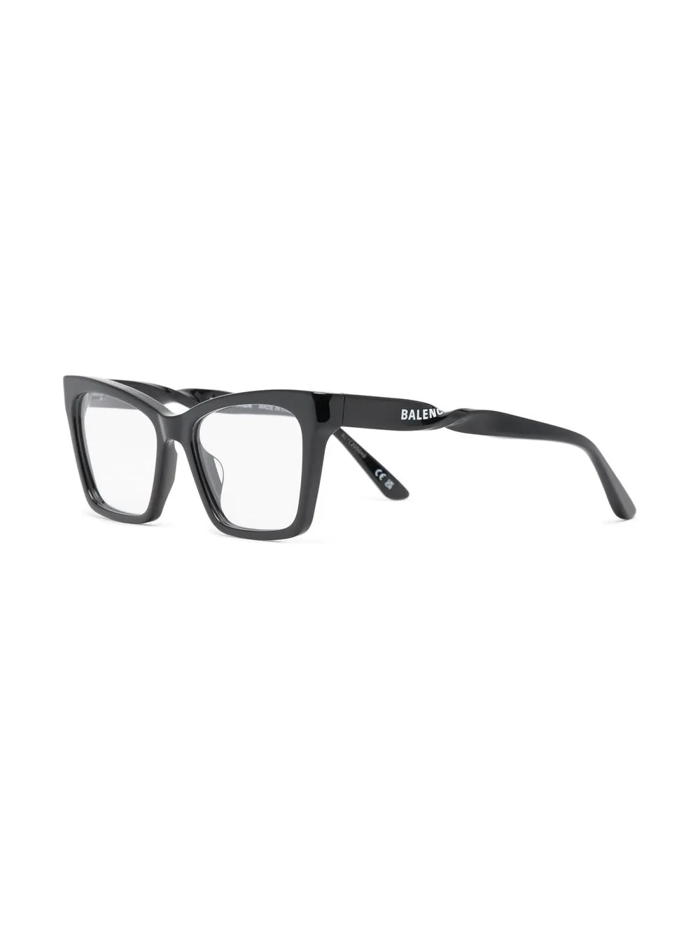 Balenciaga Eyewear logo-print twisted glasses | Women | Image 2