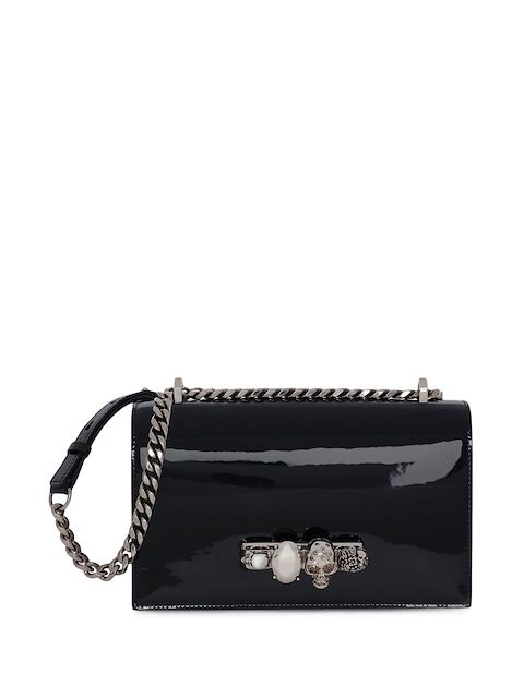 Alexander McQueen Jewelled four-ring handle satchel