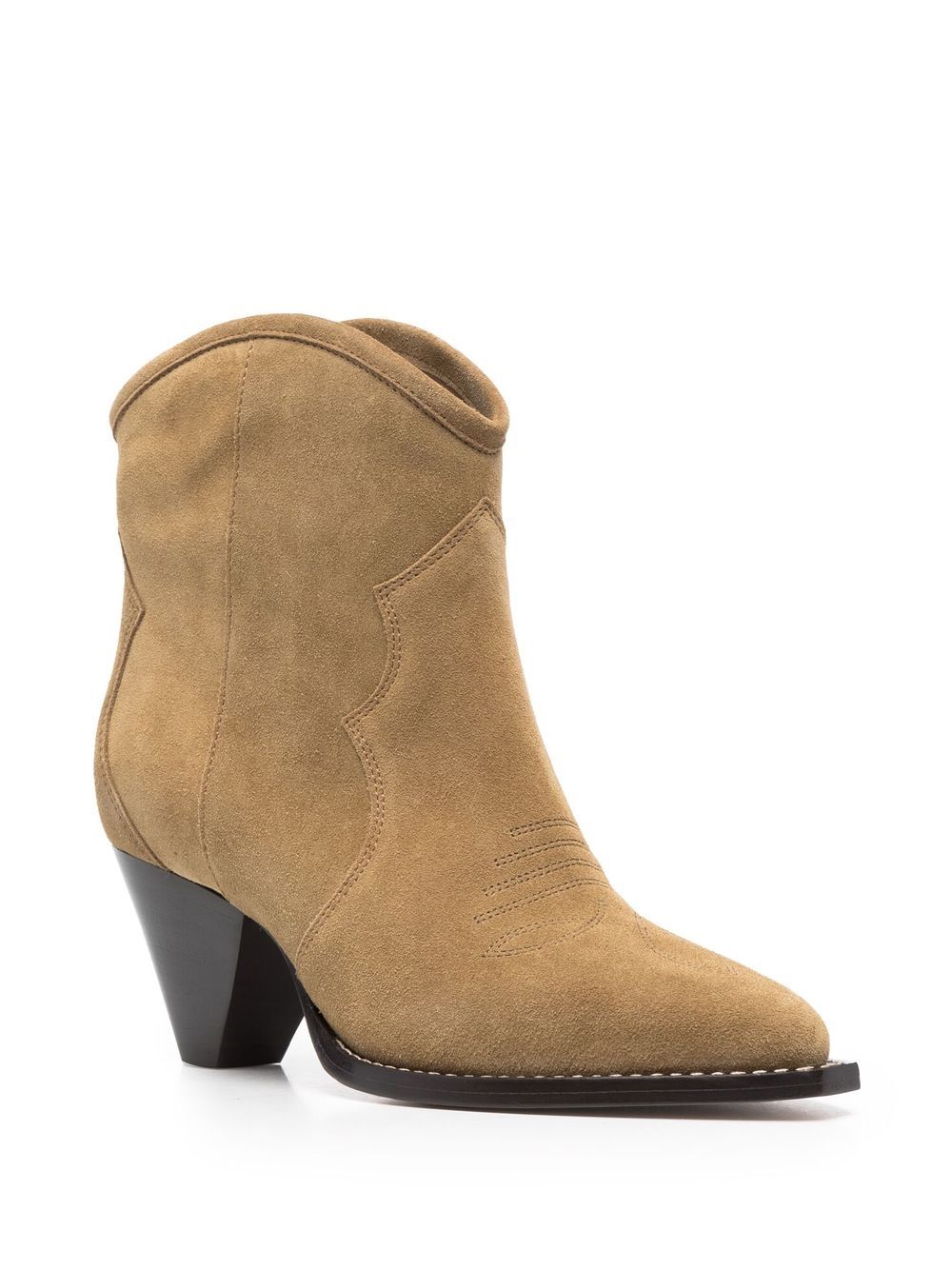 Shop Isabel Marant Darizo Suede Ankle Boots In Neutrals