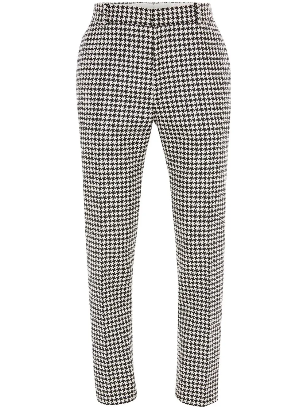 

Alexander McQueen houndstooth-pattern tailored trousers - Black