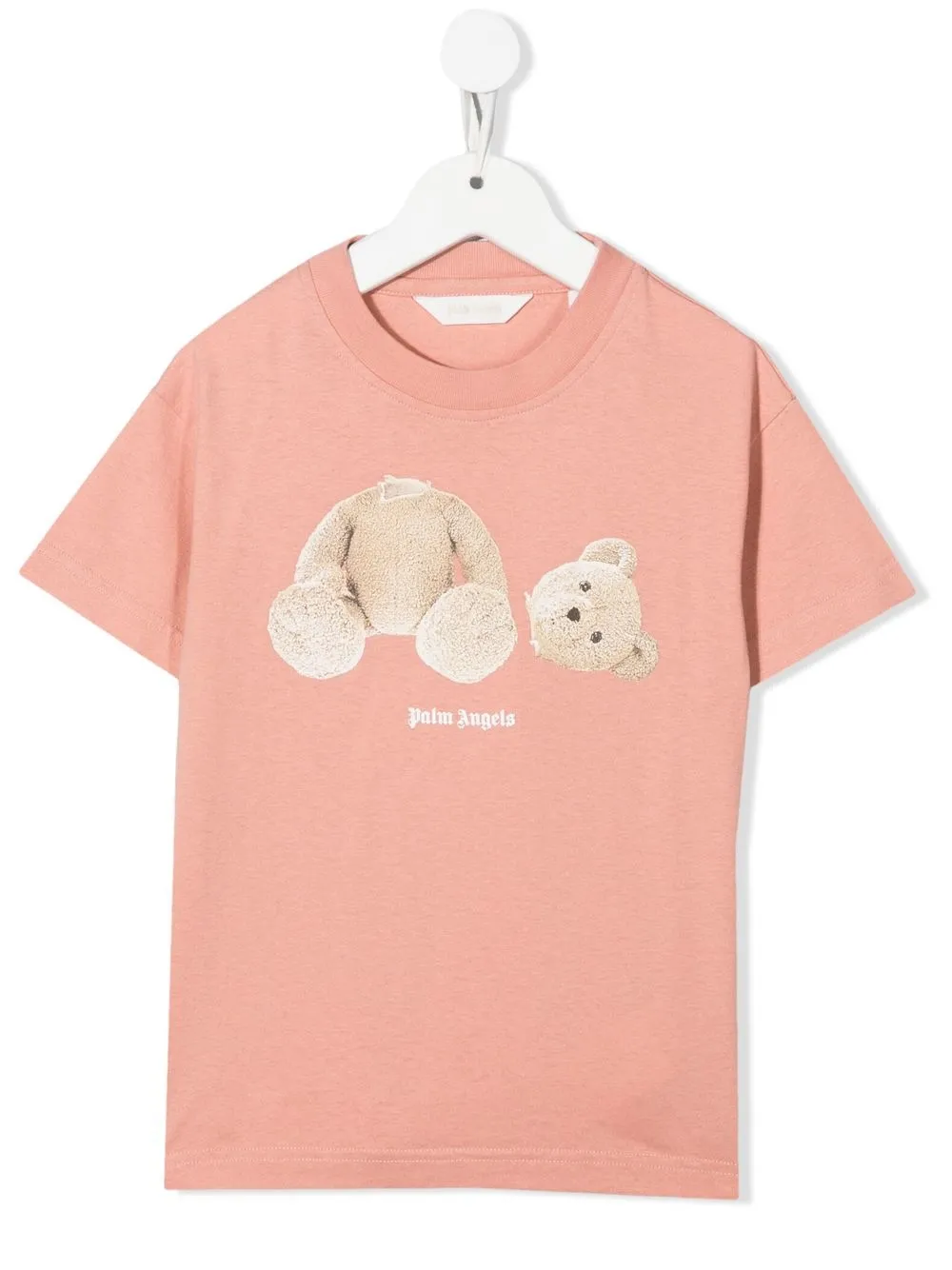 

Palm Angels Kids playera con estampado teddy - Rosado