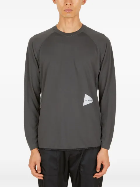 and Wander logo-print raglan-sleeve T-shirt