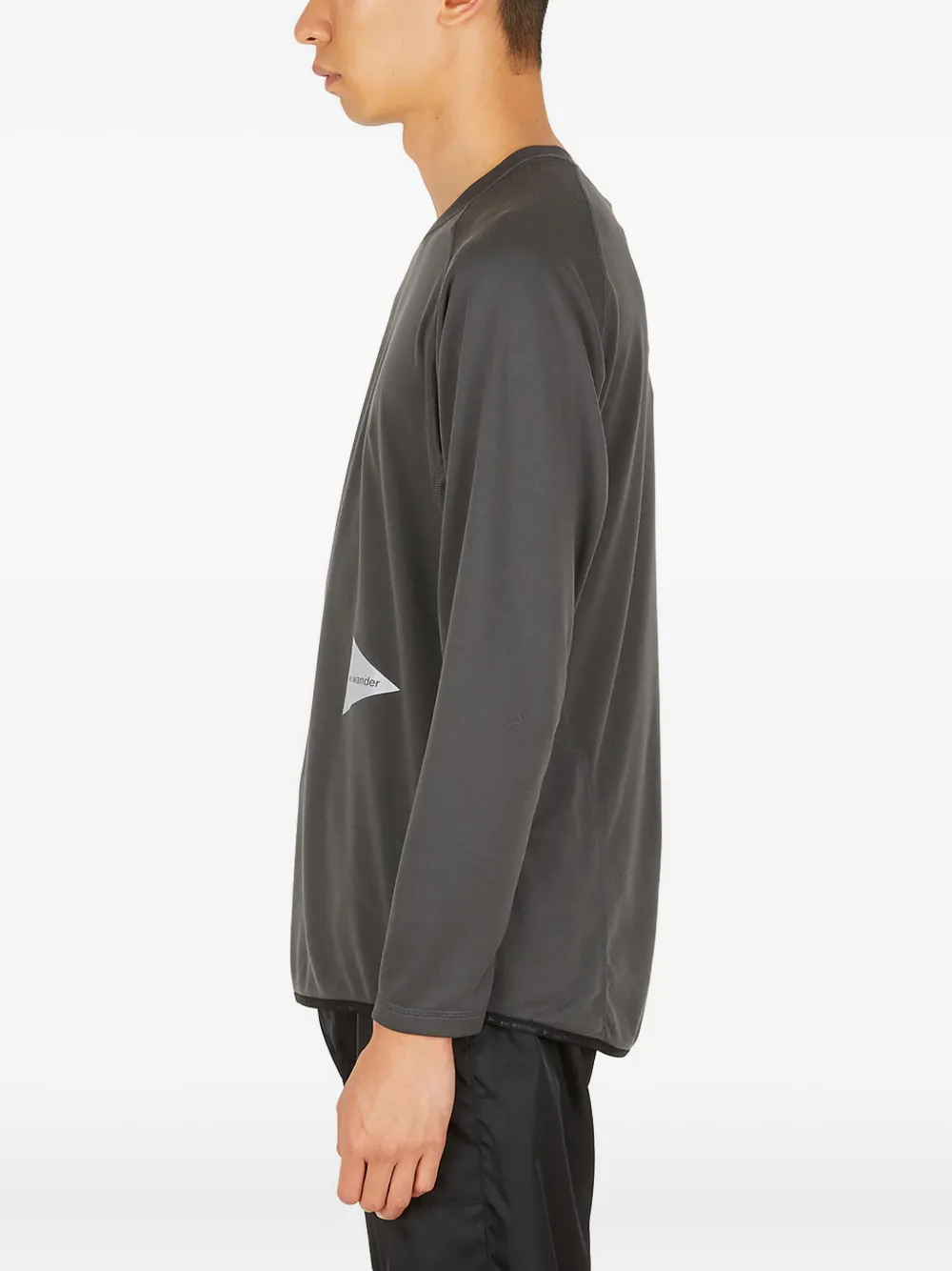 and Wander T-shirt met logoprint Grijs