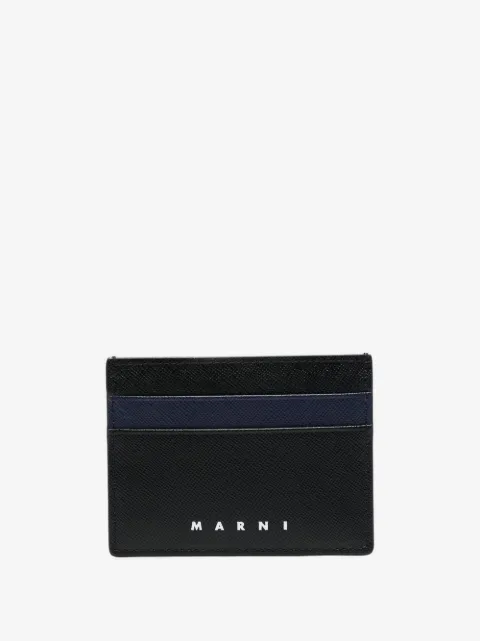 Marni logo-print card holder