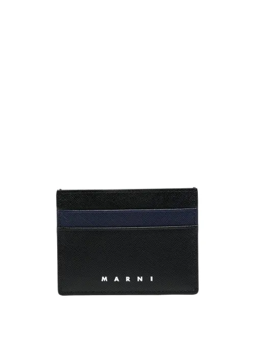 Marni porte-cartes en cuir - Noir - Marni - Modalova