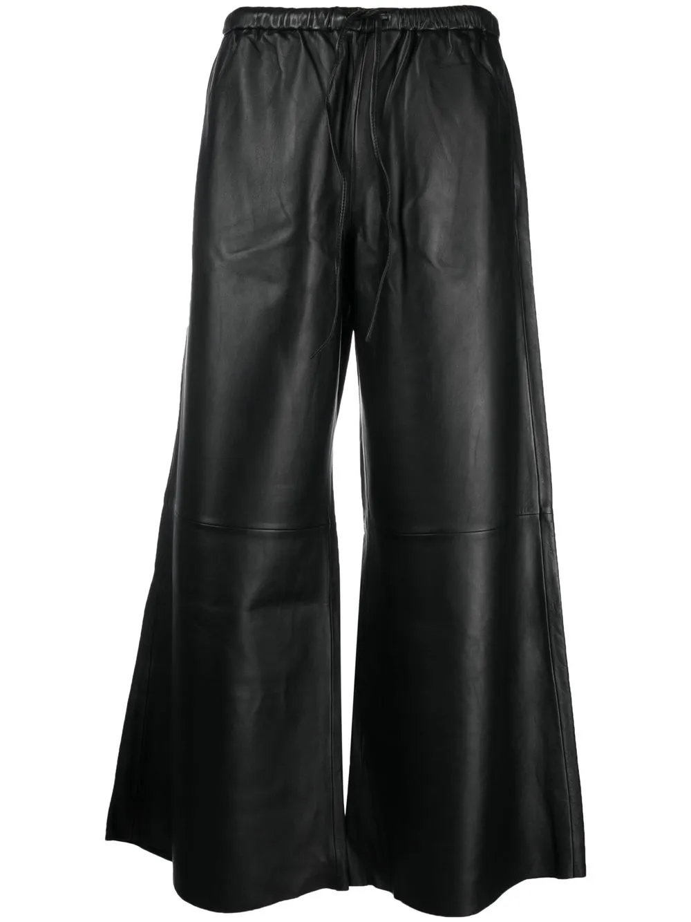 

By Malene Birger Vigaia wide-leg leather trousers - Black