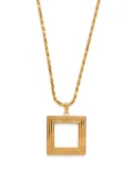 IVI square pendant necklace - Gold