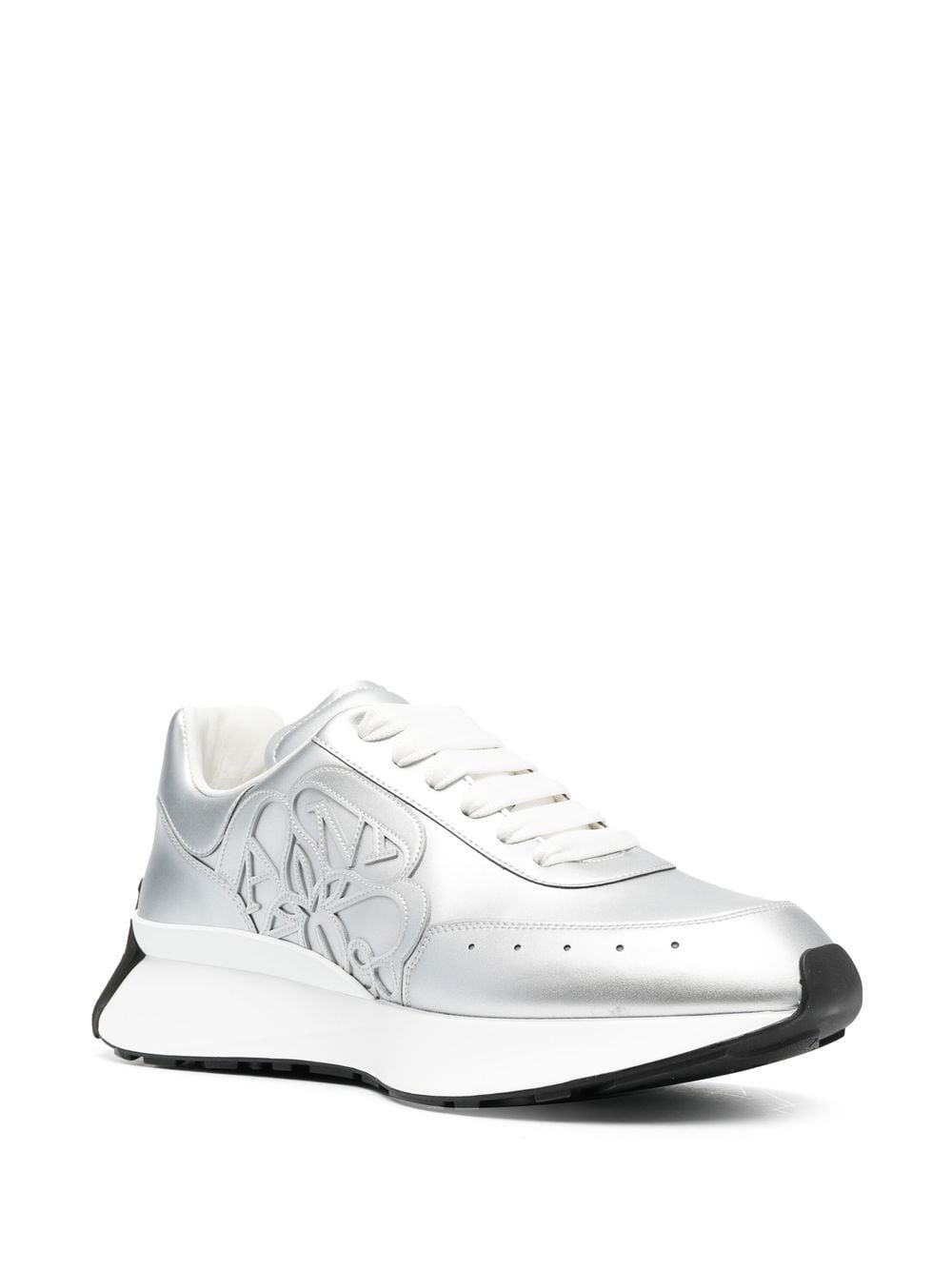 Alexander McQueen Eyelike high-top sneakers - Zilver