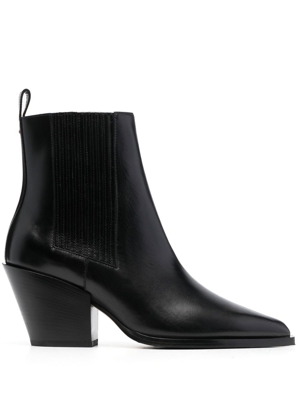 Aeyde cuban-heel Pointed Leather Boots - Farfetch