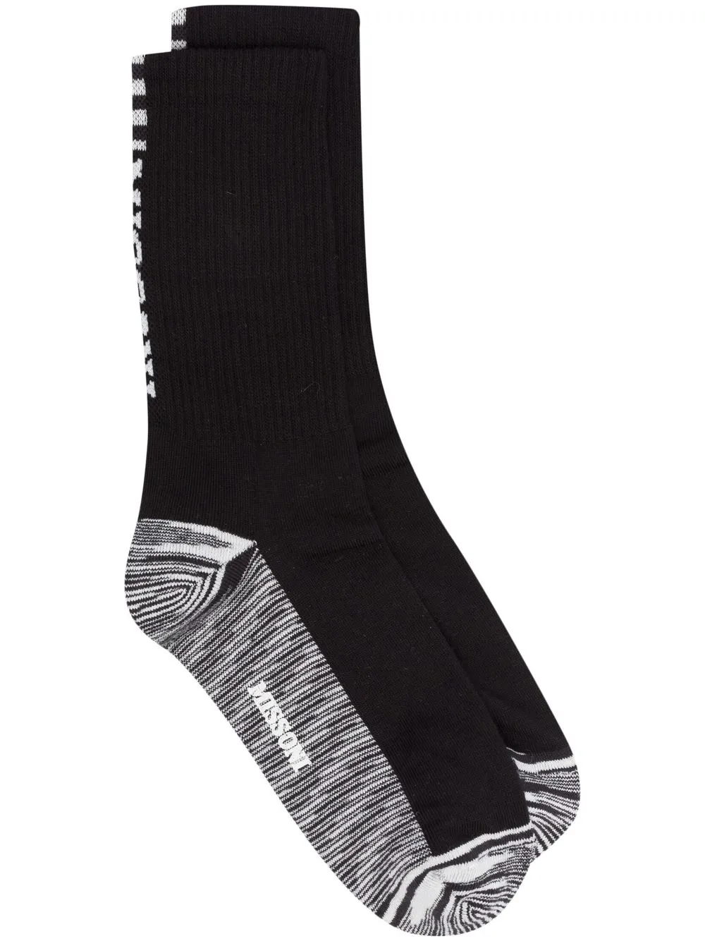 

Missoni calcetines tejido de intarsia a rayas - Negro