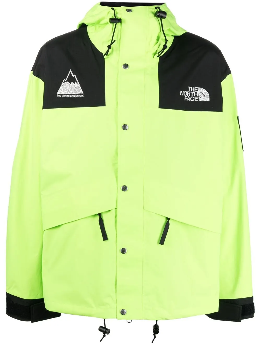 

The North Face panelled hooded raincoat - Green