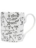 Fornasetti scribble-print mug - White