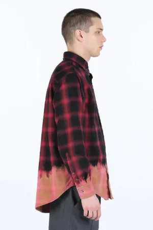 Tie-Dye Checked Shirt
