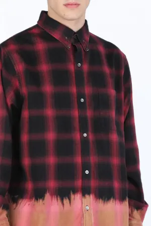 Tie-Dye Checked Shirt