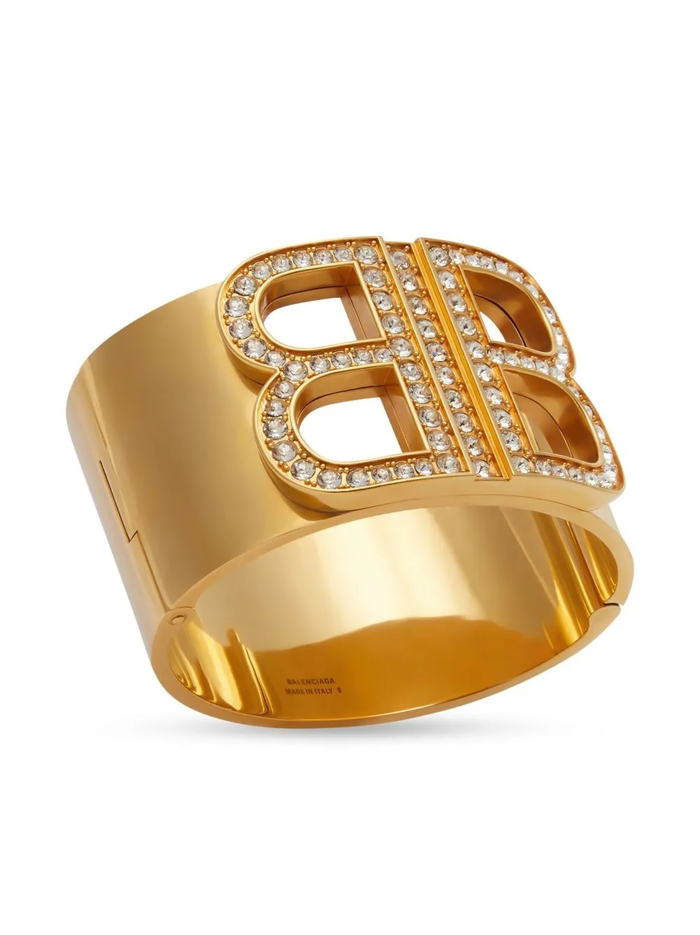 Balenciaga logo-plaque Cuff Bracelet - Farfetch