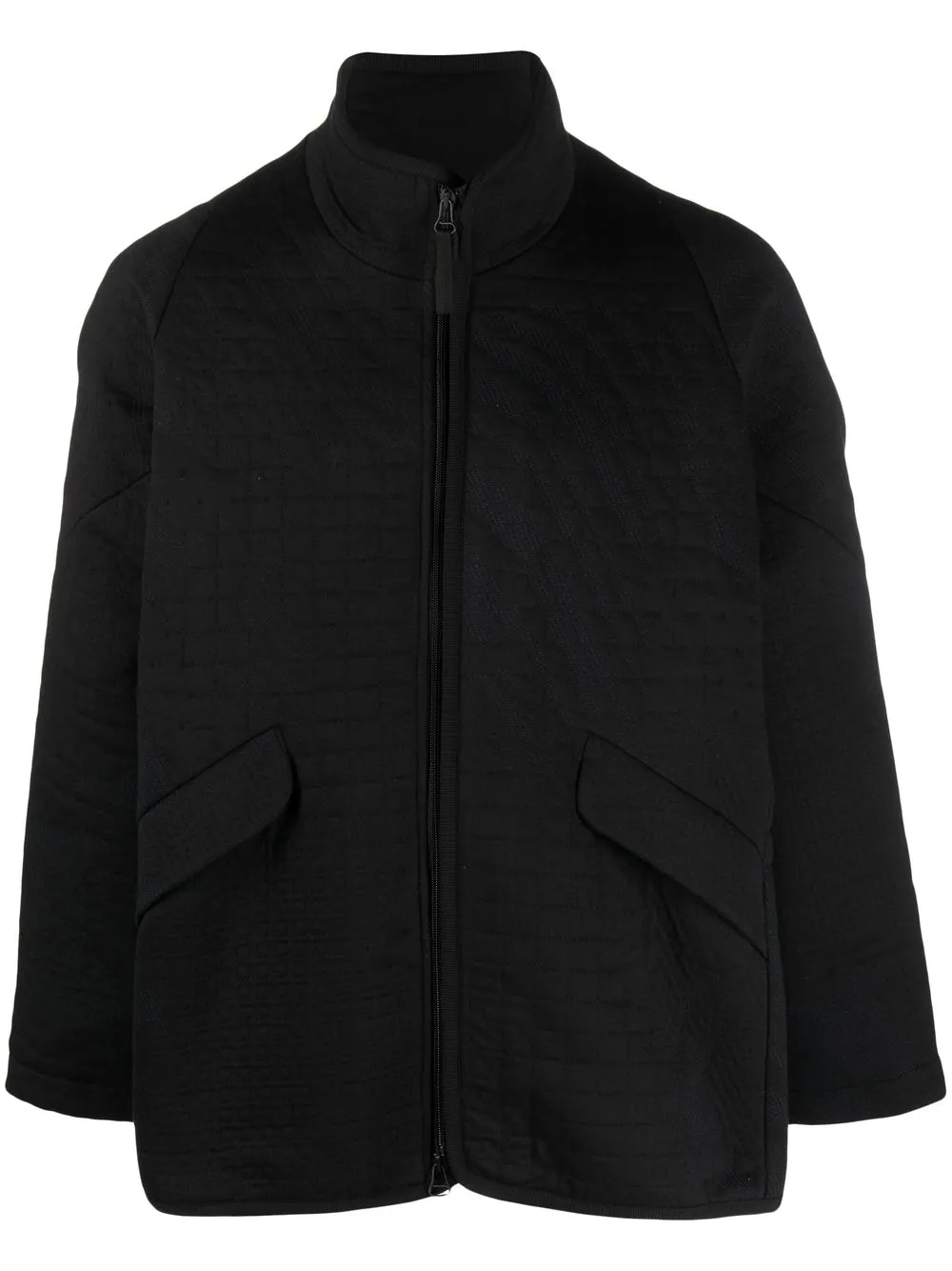 

BYBORRE textured zip-up jacket - Black