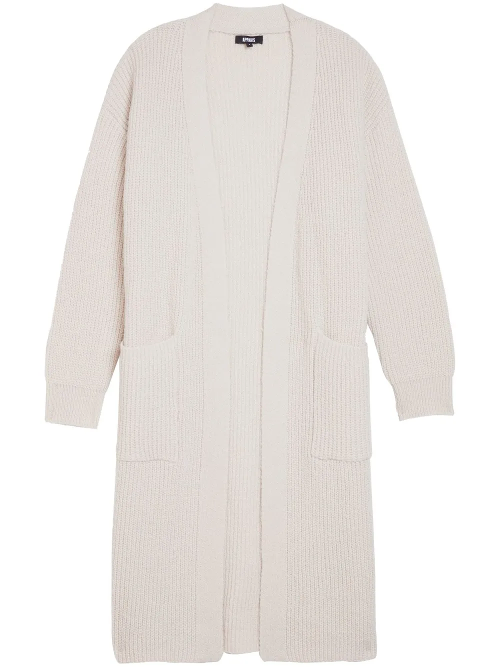 

Apparis chunky-knit open-front cardigan - Neutrals