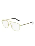 Gucci Eyewear pilot-frame two-tone glasses - Gold