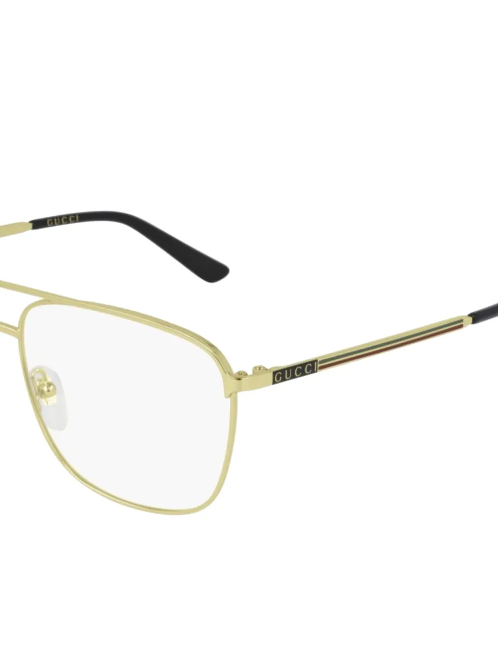 Gucci Eyewear pilot-frame two-tone glasses | Women | Image 2