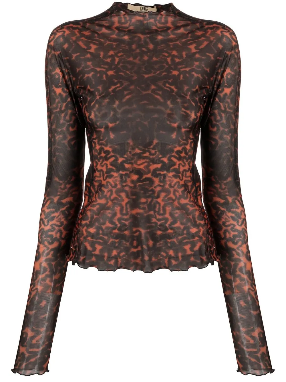 

KNWLS Halcyon printed top - Brown