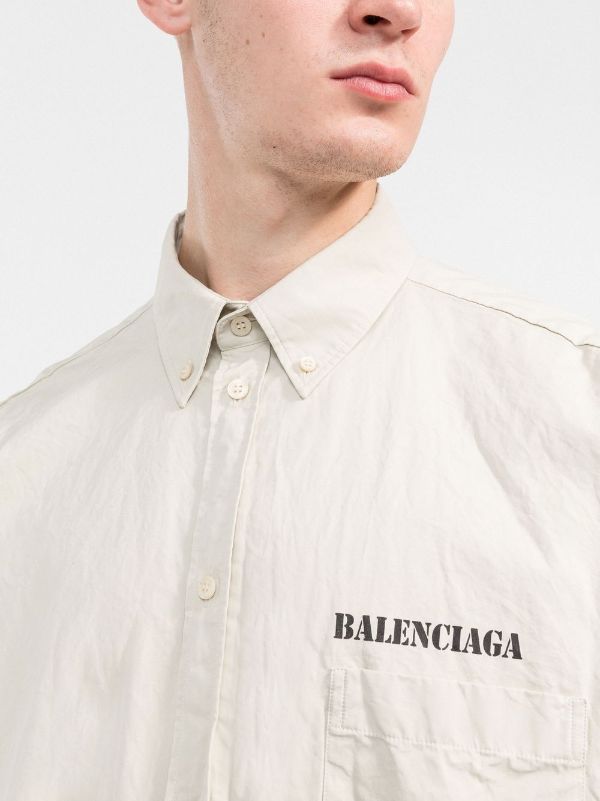 ナチュラルネイビー BALENCIAGAのロングシャツ | www.tegdarco.com