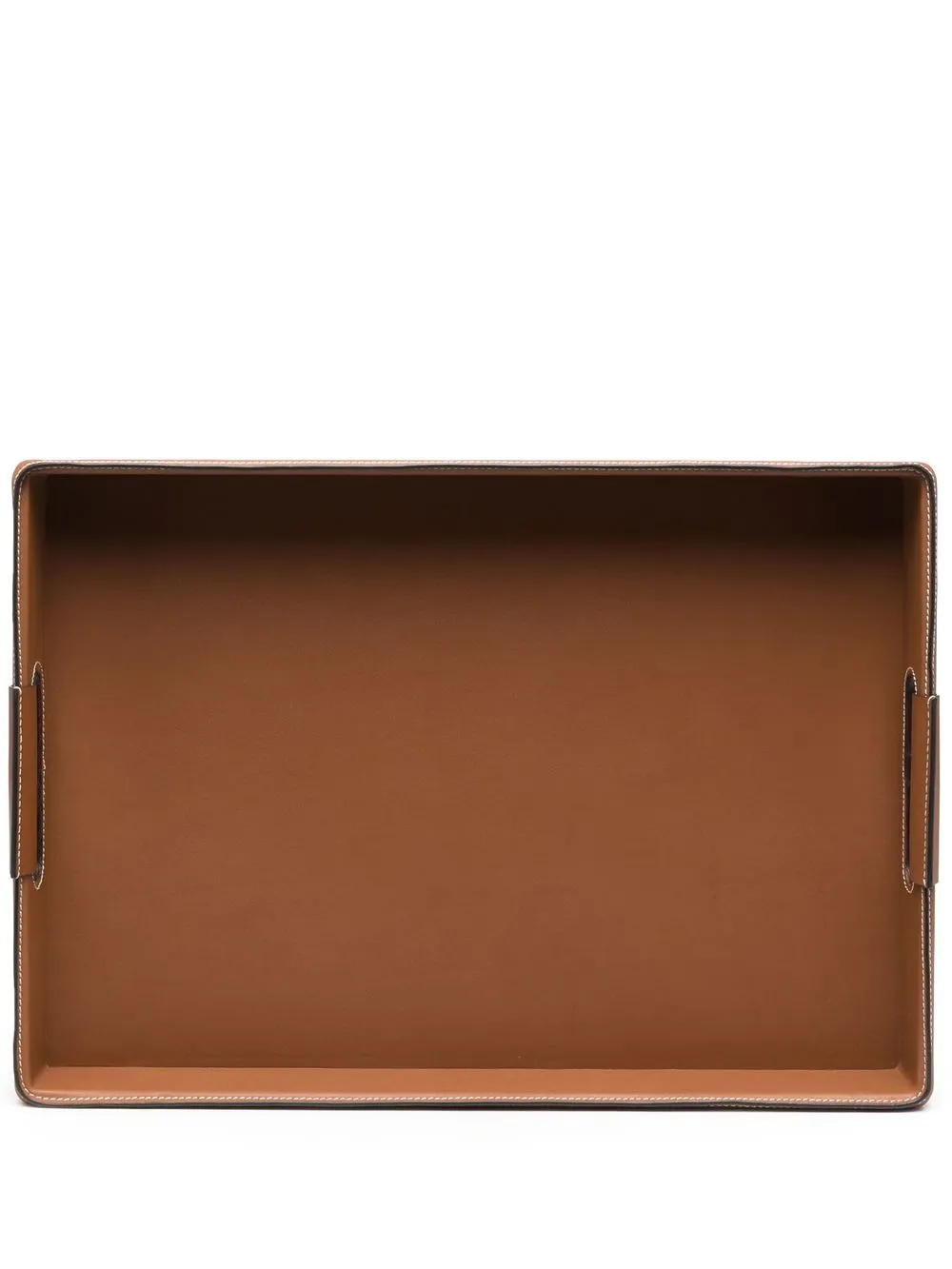 

Ralph Lauren Home Wyatt small leather tray - Brown