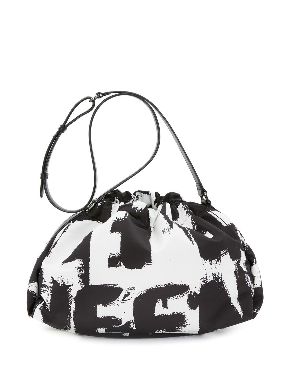 Alexander McQueen Schoudertas met logoprint - Zwart