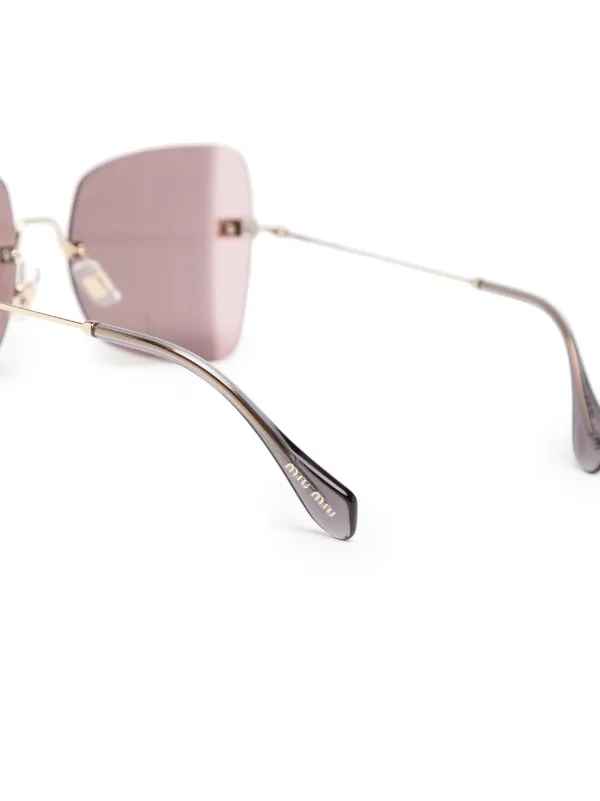 Miu Miu Eyewear ミュウミュウ・アイウェア スクエアフレーム 