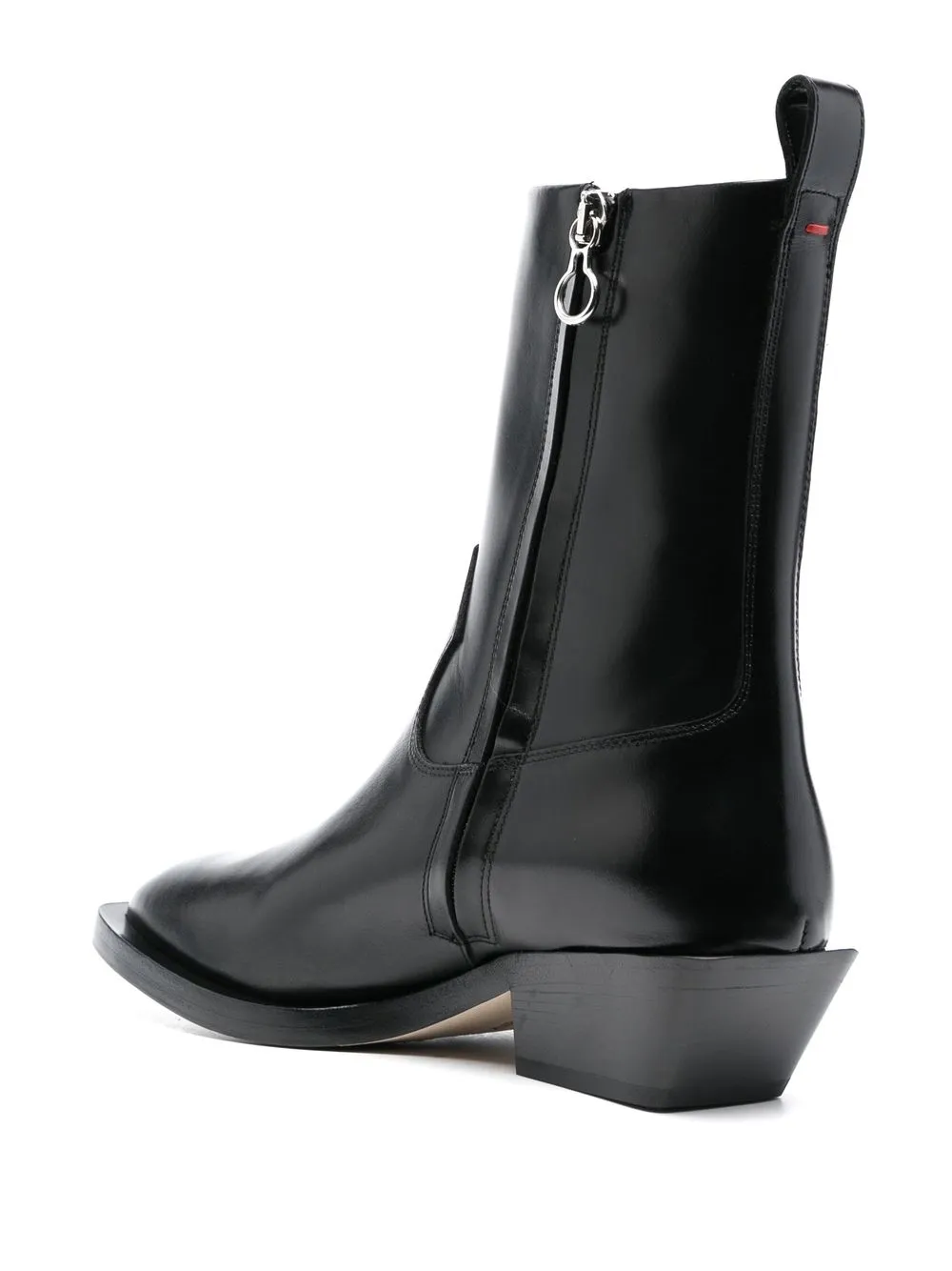  Aeyde Leather Ankle Boots - Black 
