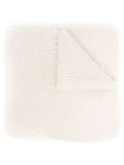 Jacquemus textured logo-embroidered scarf