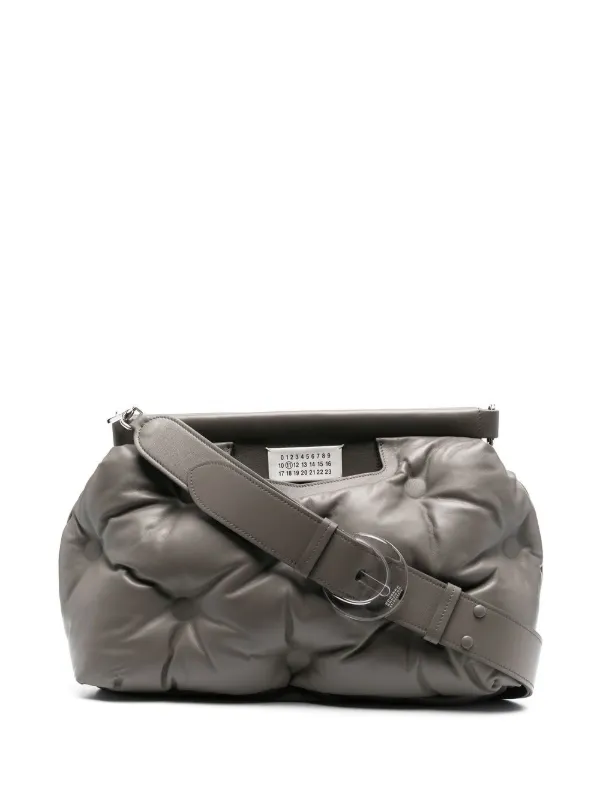 Maison Margiela Glam Slam Leather Shoulder Bag in Gray for Men