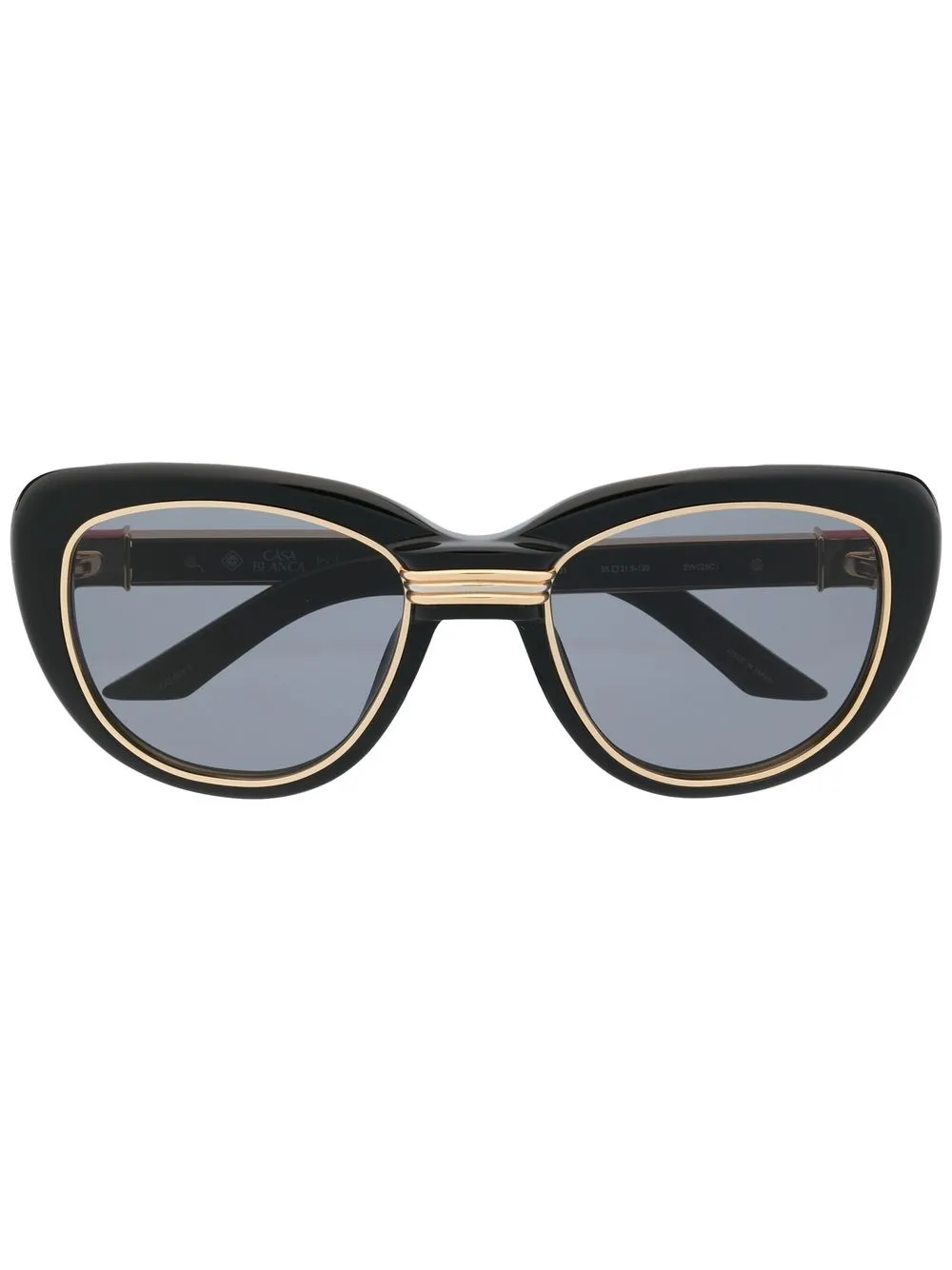 

Casablanca logo-plaque cat-eye sunglasses - Black