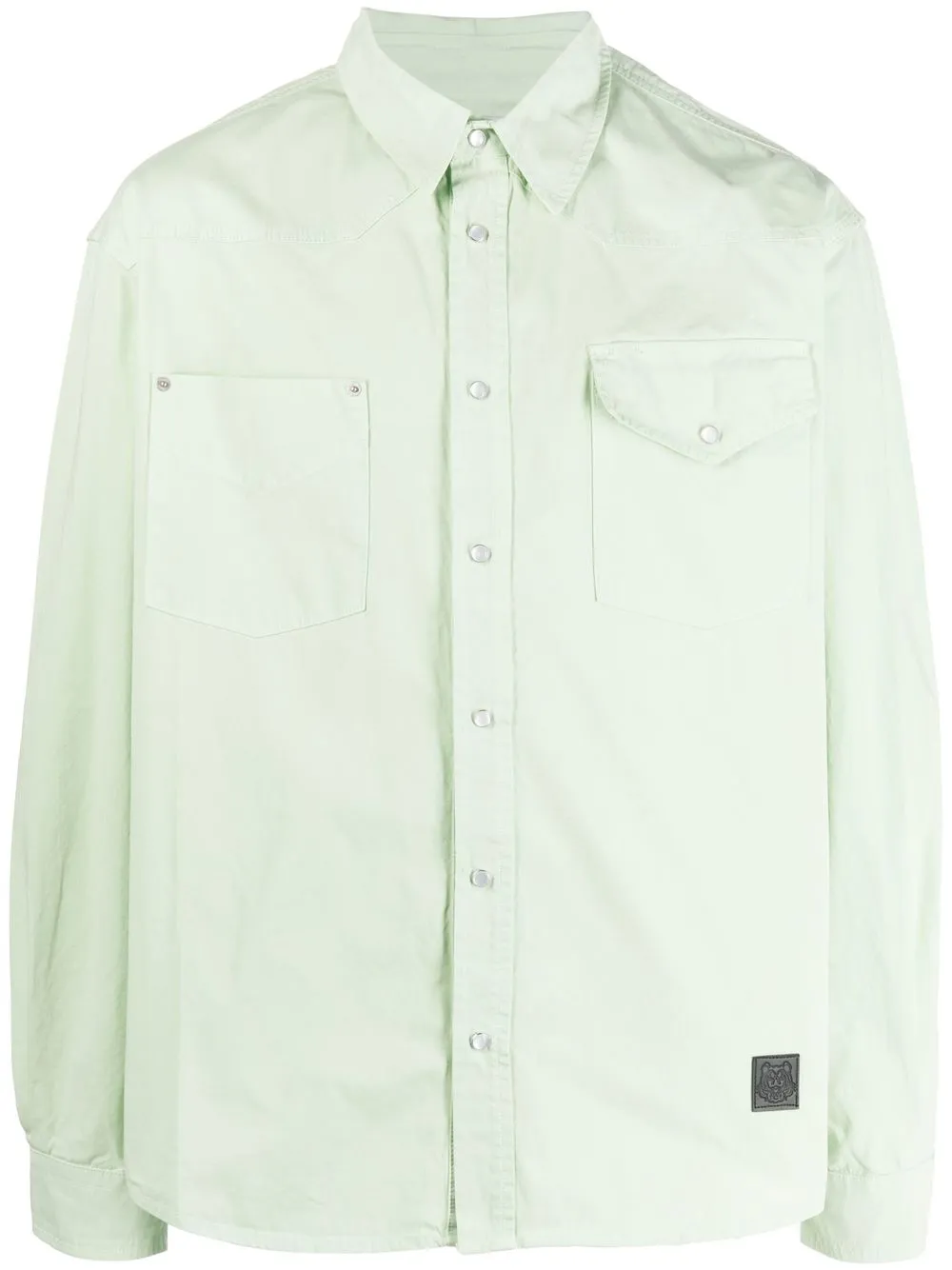 

Kenzo camisa con parche del logo - Verde