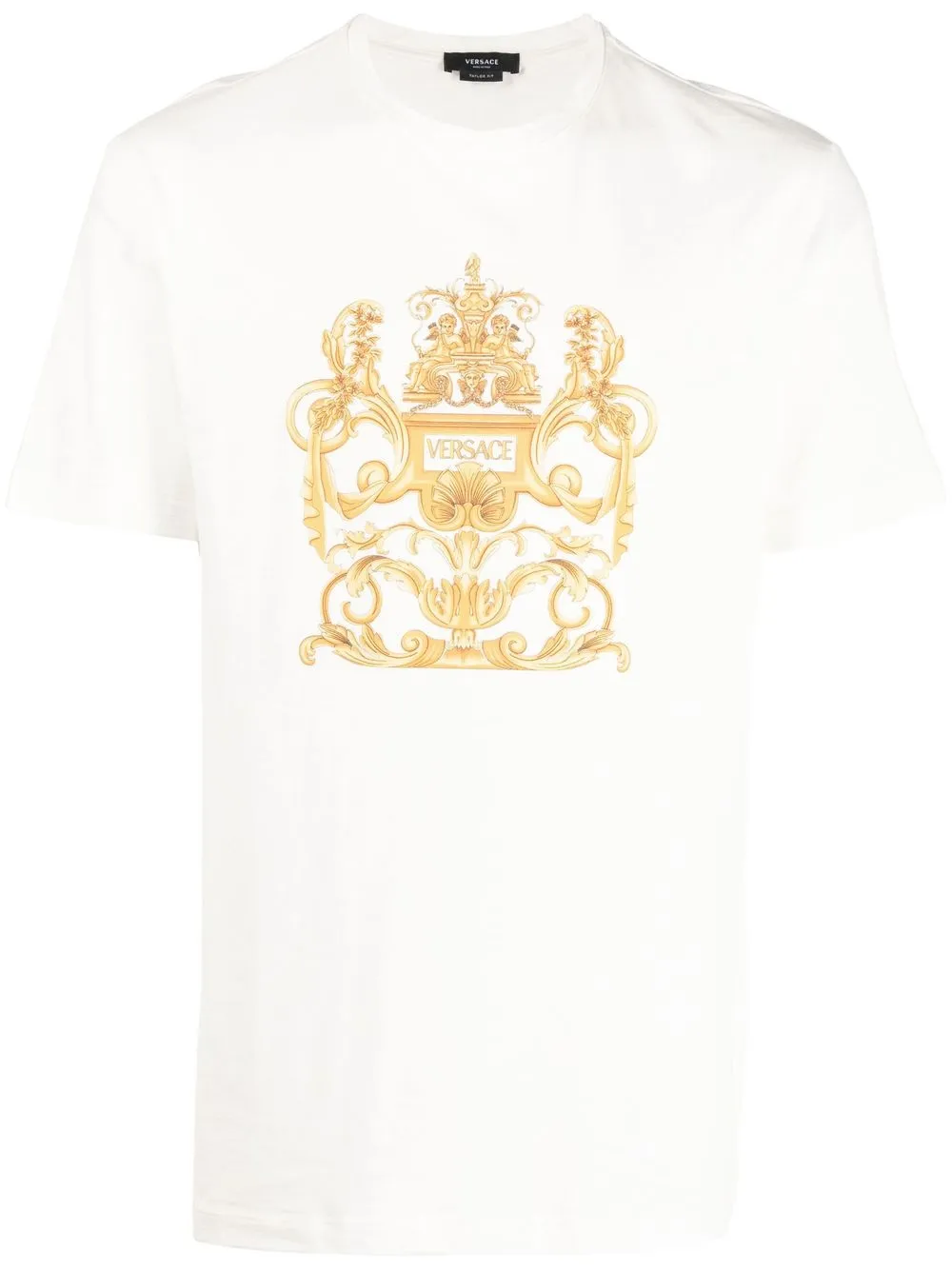 

Versace baroque-pattern print T-shirt - White