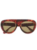 Gucci Eyewear tortoiseshell pilot-frame sunglasses - Brown