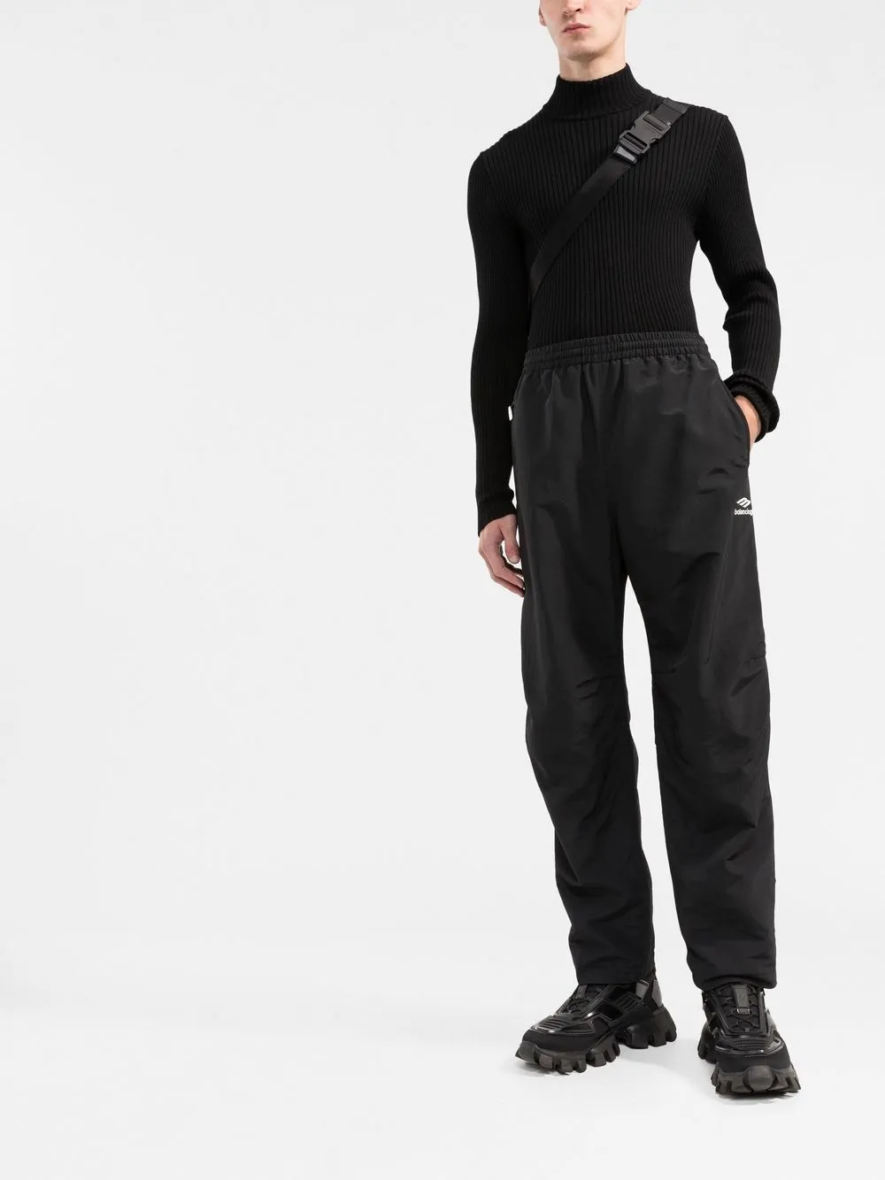 Mens Balenciaga  Adidas Cropped Sweatpants in Black  Balenciaga US