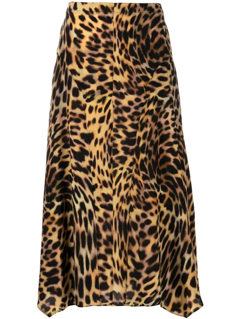 Stella McCartney Naya cheetah-print midi skirt