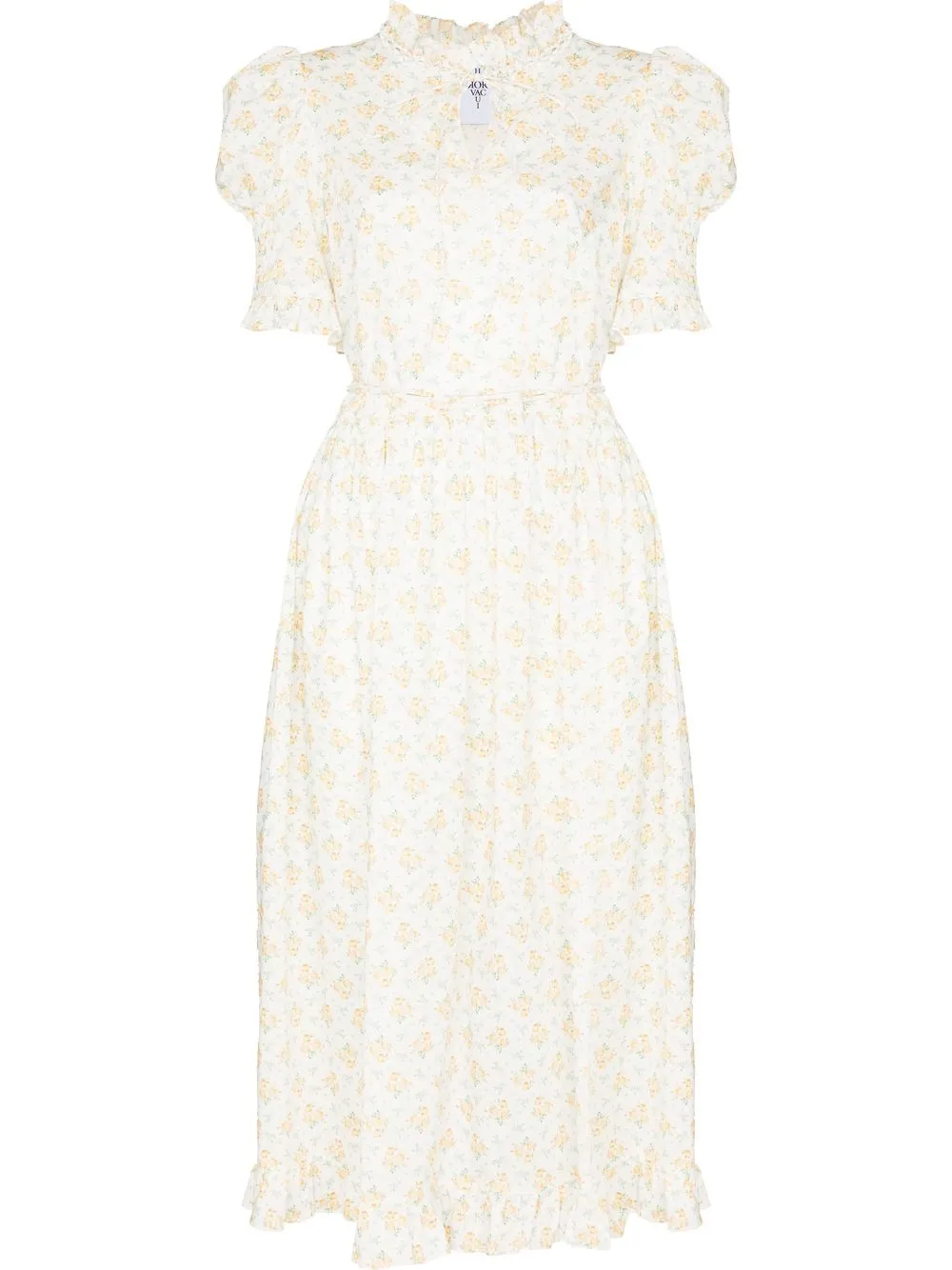 

Horror Vacui vestido midi Leandra - Blanco