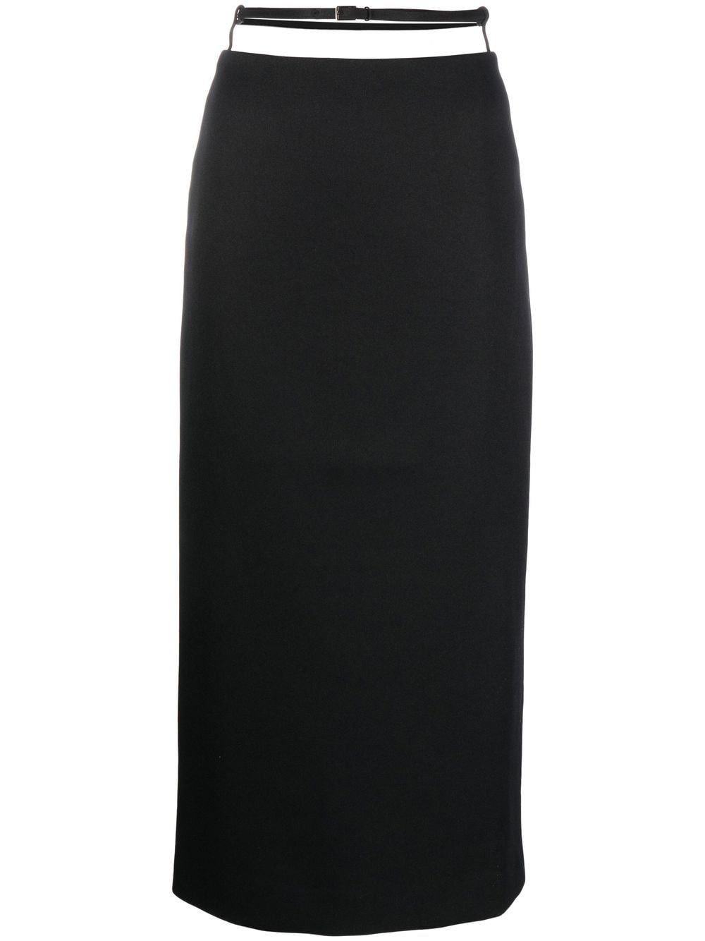 GIA STUDIOS high-waisted strap-detail Skirt - Farfetch